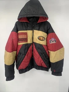 Vintage Pro Player San Francisco 49ers Puffer Jacket XXL - LESEN - Bild 1 von 15