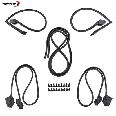 适用于 Camaro Pontiac Firebird 1970 - 81 黑色 5 件门 Roofrail Trunk Weatherstrip — 第 1/4 张图片