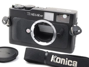 Konica Hexar RF [fast neuwertig] schwarze analoge Sucherkamera 35 mm Gehäuse aus Japan - Bild 1 von 11