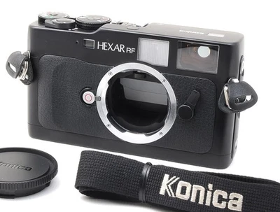 Konica Hexar RF [Near Mint] Black 35mm Rangefinder Film Camera Body from JAPAN - Image 1 of 4