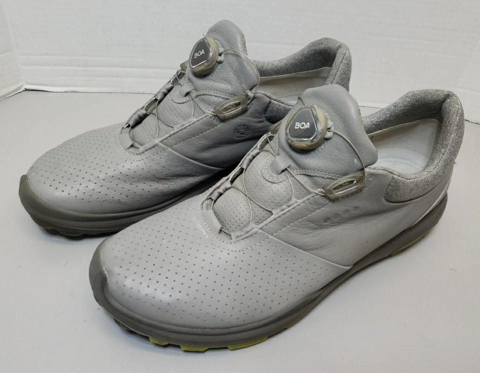 Zapatos de cuero ECCO Golf Biom Hybrid 3 grises talla 12 EU 46 ancho extra Gore-Tex Foto 1 de 4