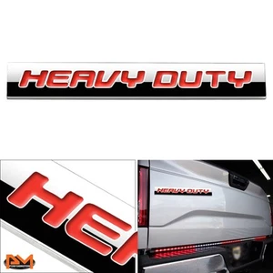 "HVDT" Polished Metal 3D Decal Red Emblem Exterior Sticker For GMC/Chevrolet - Picture 1 of 2