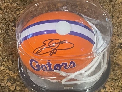 Auténtico holograma mini casco firmado por Emmitt Smith Florida Gators Foto 1 de 4