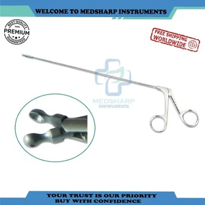 Micro laryngeal forceps ENT throat forceps 2mmx230mm Double Action - Picture 1 of 3