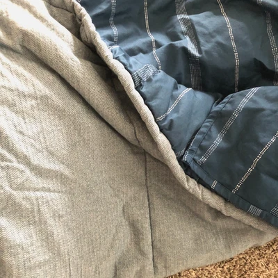 Beddy's Cotton Blue Chevron and Stripe Zip Bedding Twin - Image 1 of 4