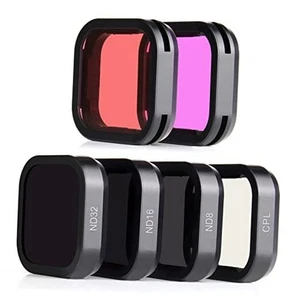  6-Pack Lens Filter Set for GoPro Hero 12 11 10 9 Black - ND8, ND16, ND32,  - Picture 1 of 7