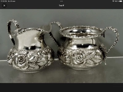 Juego de té Shtieff CO. plata esterlina 9,5 oz 1954   Foto 1 de 4