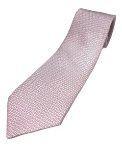 HERMES cravate twill tie 8 pink 606136 UA - Picture 1 of 6