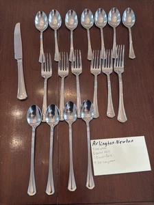 REED & BARTON Arlington Newton Stainless 18/10 Flatware 18 Piece Replacement Lot - Picture 1 of 7