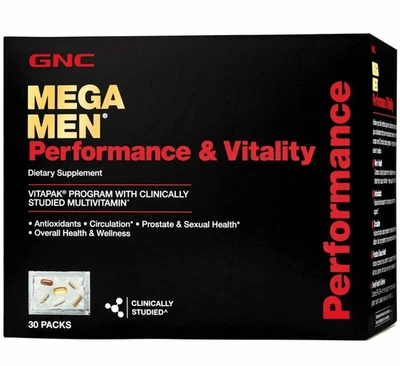 ❤️GNC Mega Men Performance and Vitality Vitapak Program 30 unidades EXP 10/26❤️ Foto 1 de 4