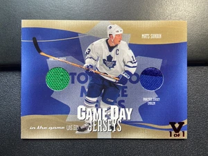 2003-04 ITG Used Signature Series Game-Day Jerseys Gold #1 Mats Sundin Vault 1/1 - Picture 1 of 1