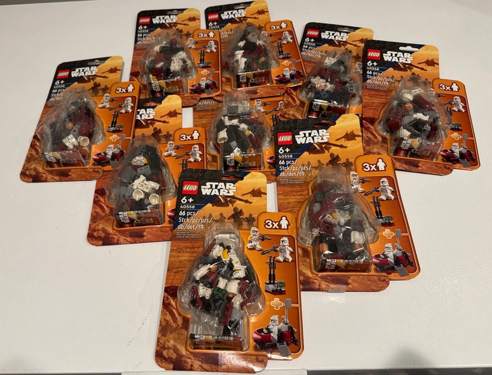 NEW LEGO Star Wars Clone Trooper Command Station 40558 Battle Pack Lot Of 9 - Image 1 of 3