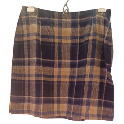 Minifalda vintage Bentley a cuadros mezcla de lana para mujer pequeña Preppy Academia años 90  Foto 1 de 4