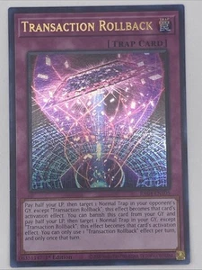 Transaction Rollback (UR) RA04-EN105 Quarter Century Stampede 1st Edition - Picture 1 of 2