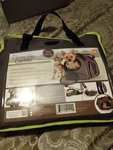 K&H Classy Go Carrier small dog carrier NEW brown green - Picture 1 of 3