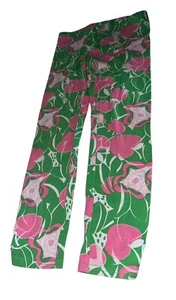 Leggings bambina Lilly Pulitzer taglia 7 che ne dici di mele rosa verde modello HTF - Foto 1 di 7