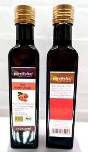 Aceite de nuez orgánico, tostado, prensado en frío, 250 ml de aceite de nuez - Pure@Altai - Imagen 1 de 5