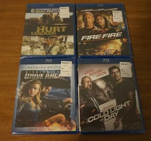 Lot of Four New Blu-rays (Fire With Fire,The Hurt Locker, The Cold Light of Day) - Foto 1 di 2