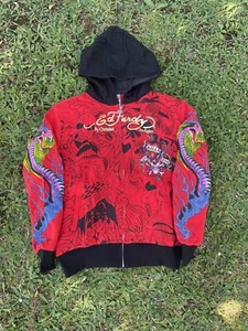 Ed Hardy AOP Zip Hoodie - Bild 1 von 2
