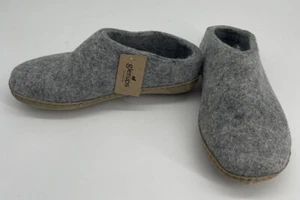 Glerups Unisex Filz Wolle Slipper Hausschuhe Ledersohlen - Bild 1 von 6