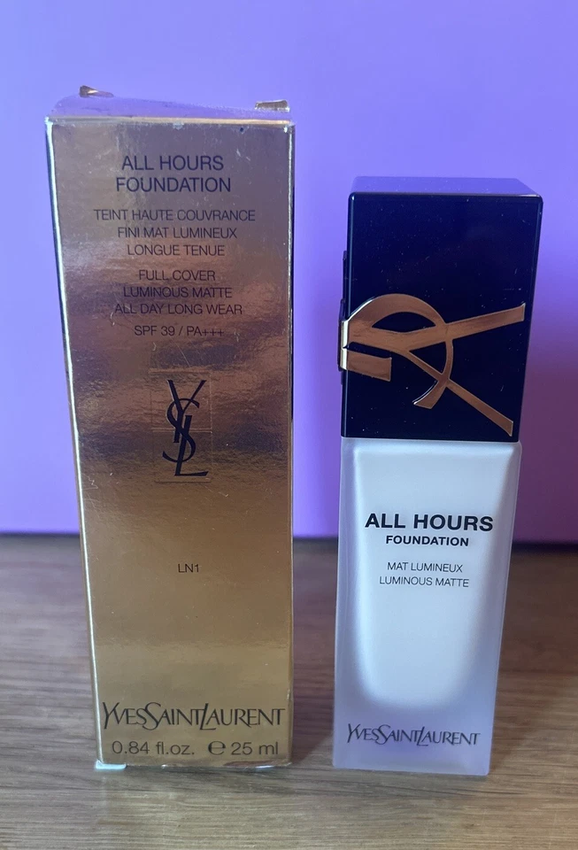 YSL All Hours Luminous Matte Foundation LN1 Light Neutral 25ml - Image 1 of 1