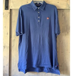 VTG Ralph Lauren Polo Golf Secession Golf Club Polo Shirt Navy Blue Men LG RARE - Picture 1 of 10