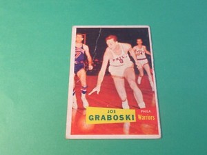 1957 TOPPS BASKETBALL JOE GRABOSKI #41 SP PHILADELPHIA WARRIORS LOW GRADE FILLER