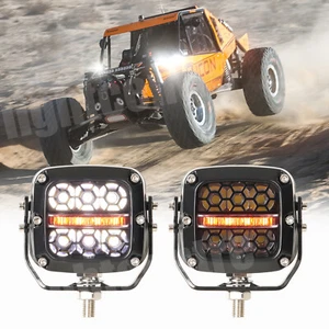 Cubo vainas LED de 3 pulgadas barra de luz de trabajo punto inundación conducción niebla todoterreno ATV UTV 4X4 - Imagen 1 de 13