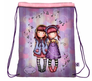 Santoro Gorjuss Gemelas Saco Deportivo Mochila Plana Con Cuerdas 44x33cm Chica - Imagen 1 de 2