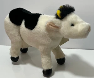 GUND Vintage 1992 Poseable Cow Plush Stuffed Toy w/Tags - Picture 1 of 4