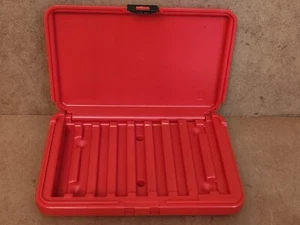 (1 Stck.) roter Kunststoffkoffer für USA 1/4" parallele Sets (siehe Größen in Beschreibung) - Bild 1 von 6