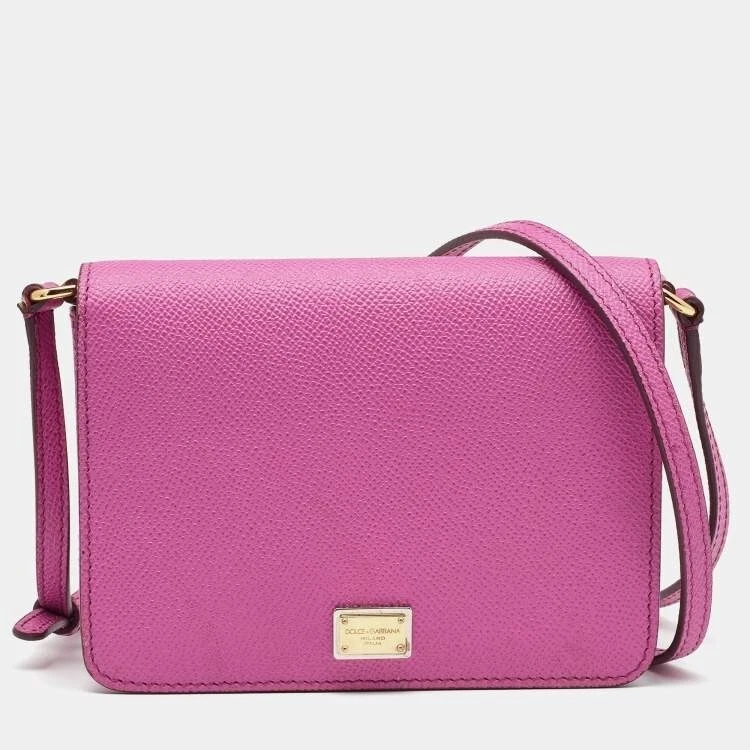 Bolso Bandolera Dolce & Gabbana Dauphine Mini Bolso Clutch Fucsia Foto 1 de 4