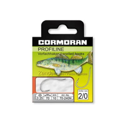 Cormoran Profiline Zanderhaken gebunden Nickel Hakengröße zur Auswahl