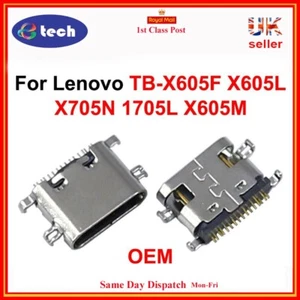 Lenovo Tab M10 TB-X605 TB-X605F X605 USB Type C DC Charging Port Jack Connector - Picture 1 of 2
