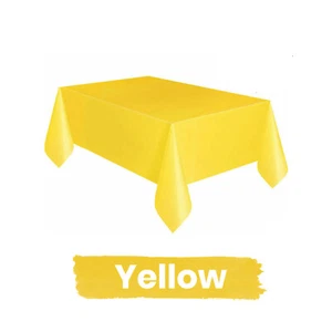 Rectangle Plastic Table Cover Wipe Cover Tablecloth Birthday Party Wedding Decor - Picture 1 of 25
