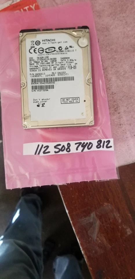 Travelstar 5K320 HTS543216L9A300 (0A56413) 160GB 5400 RPM 8MB Cache SATA 3.0Gb/s - Image 1 of 1