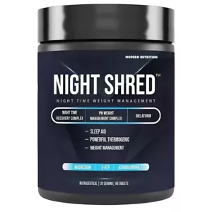 Night Shred Advanced Night Time Fat Burner(60 Tabs)Weight Loss Supplement - Picture 1 of 16