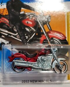 2012 Hot Wheels New Models Harley-Davidson Fat Boy First Edition B