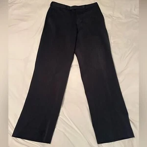 Axist Mens Lightweight Black/Dark Charcoal Dress Pants 32x32 100% polyester - Picture 1 of 8