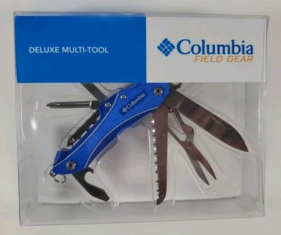 Navaja de bolsillo azul multiherramienta Columbia Field Gear Deluxe - compacta y versátil Foto 1 de 4