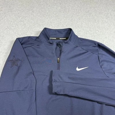 Nike Running 1/4 Cremallera Pullover Sudadera Mujer Grande Dallas Cowboys Rendimiento Foto 1 de 4