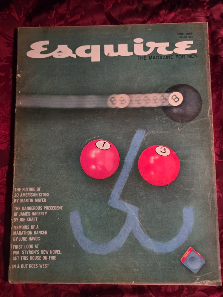 ESQUIRE June 1959 JULIETTE GRECO JAMES HAGERTY WILLIAM STYRON  Foto 1 de 1