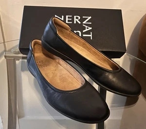 Naturalizer flexible bequeme Damen-Ballerinas Slipper schwarzes Leder 8,5 M IOB - Bild 1 von 11