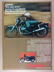 Kawasaki Z-1000 Motorrad Oldtimer Printanzeige 1977 - Bild 1 von 1