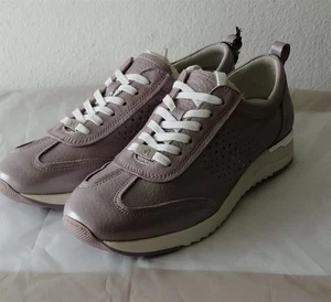 Zapatillas mujer CAPRICE cuero gris estampado de agujeros talla 40 NUEVO 40 - Imagen 1 de 4