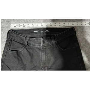 Old Navy Damen High Rise Wow Straight schwarz Denim Jeans Größe 6 kurz - Bild 1 von 11