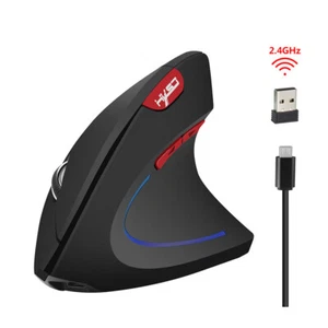 2,4 Ghz Funkmaus vertikale Mäuse 2400 DPI USB-Empfänger für Macbook Laptop R5F5 - Bild 1 von 12