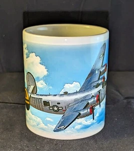 B-24 Liberator illustrated US Army Air Corp World War II bomber airplane mug - Picture 1 of 4