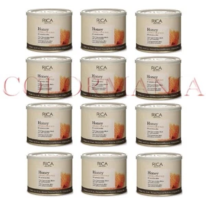 RICA 12 VASI DI CERA DEPILATORIA AL MIELE PROFESSIONALE ESTETISTA 400 ML - Foto 1 di 1