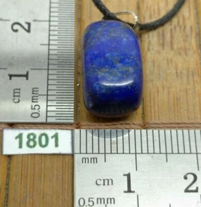 Pendentif LAPIS LAZULI + cordon reglable - mineraux reiki collier pierre roulee - Imagen 1 de 2